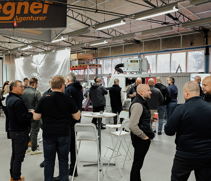 Networking at Metal Cutting event in Falun 2024